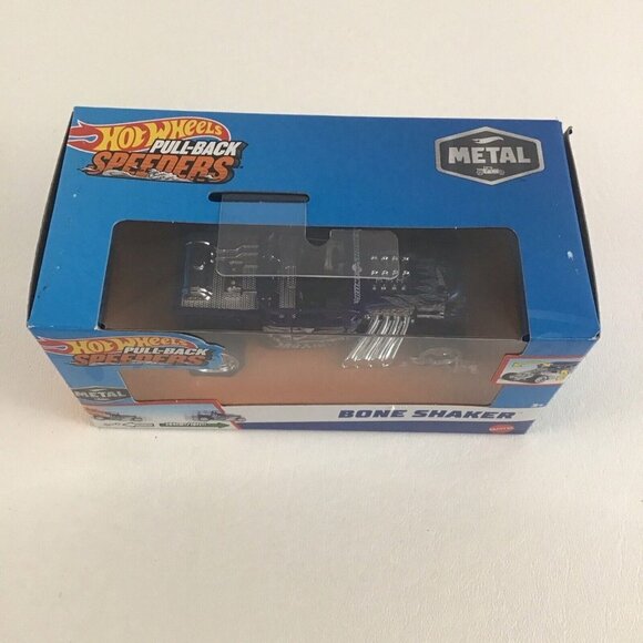 Hot Wheels Pull Back Speeders Bone Shaker Die Cast 1:43 Vehicle New Mattel - Picture 2 of 6